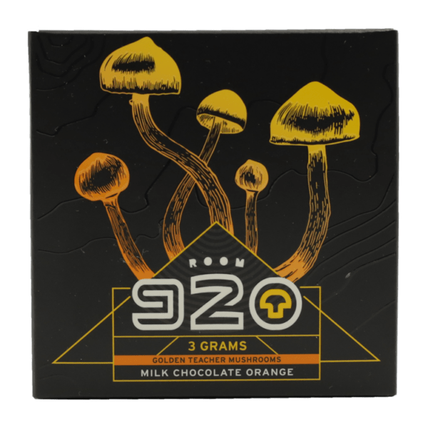 Room 920 - Mushroom Chocolate Bar - Milk Chocolate Orange - 3 grams | Magic Mushroom Dispensary Canada