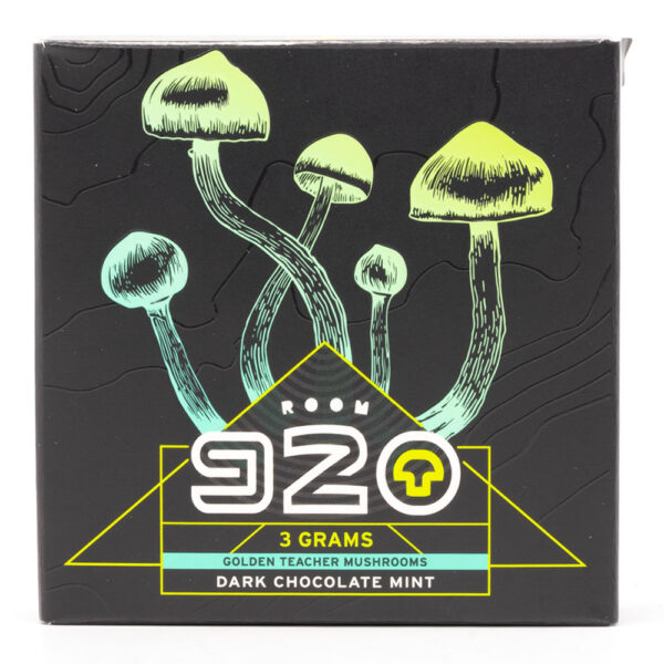 Room 920 - Mushroom Chocolate Bar - Dark Chocolate Mint - 3 grams | Magic Mushroom Dispensary Canada