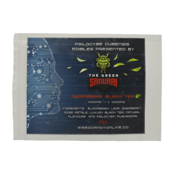 The Green Samurai - Raspberry Black Tea - 1000mg | Magic Mushroom Dispensary Canada