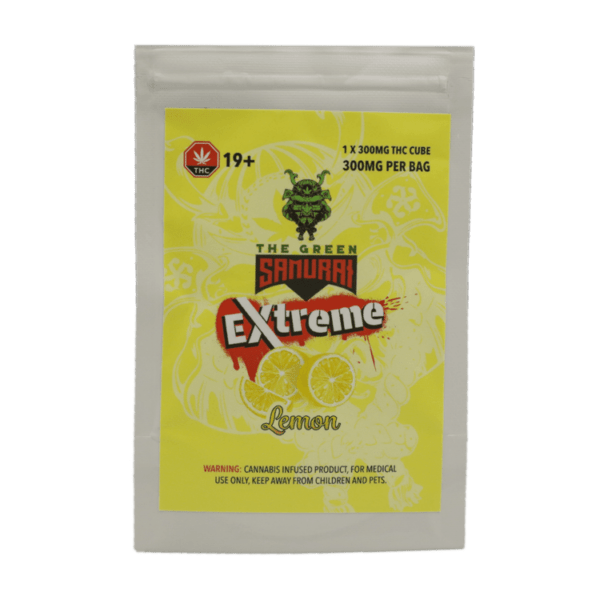 Green Samurai Extreme - Lemon Gummy 300mg THC | Magic Mushroom Dispensary Canada